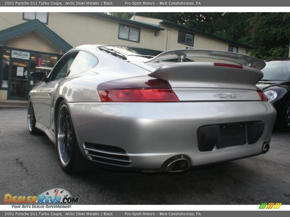 2001 Porsche 911 Turbo Coupe Arctic Silver Metallic / Black Photo #28