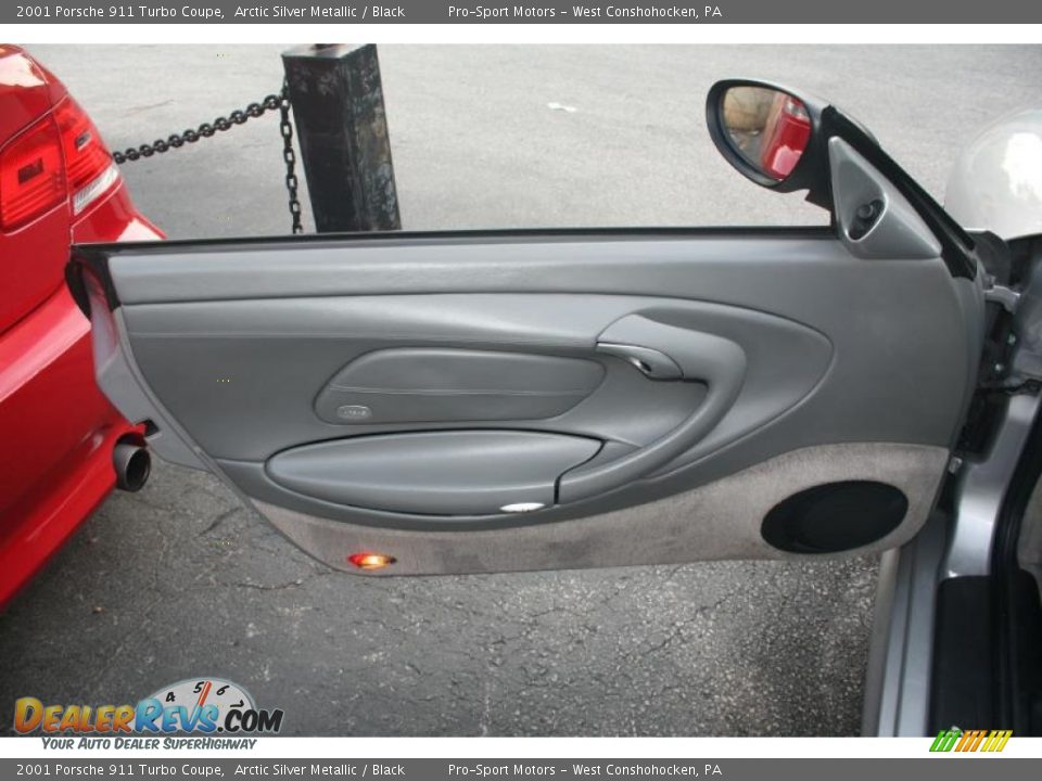 2001 Porsche 911 Turbo Coupe Arctic Silver Metallic / Black Photo #33