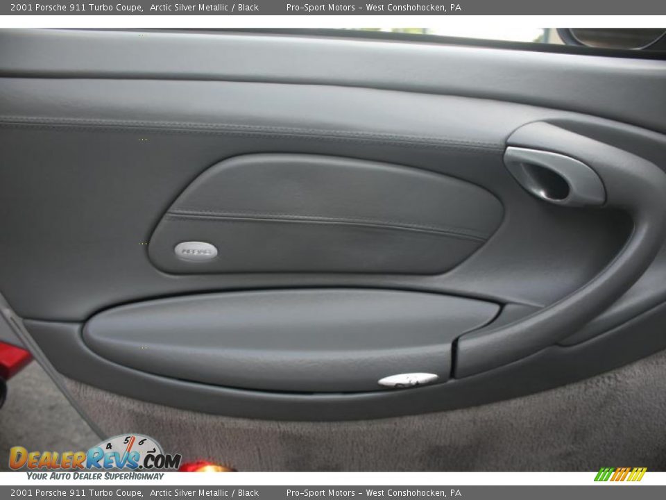 2001 Porsche 911 Turbo Coupe Arctic Silver Metallic / Black Photo #34