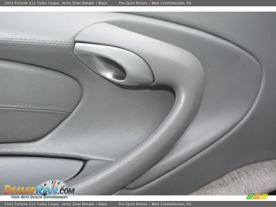 2001 Porsche 911 Turbo Coupe Arctic Silver Metallic / Black Photo #35