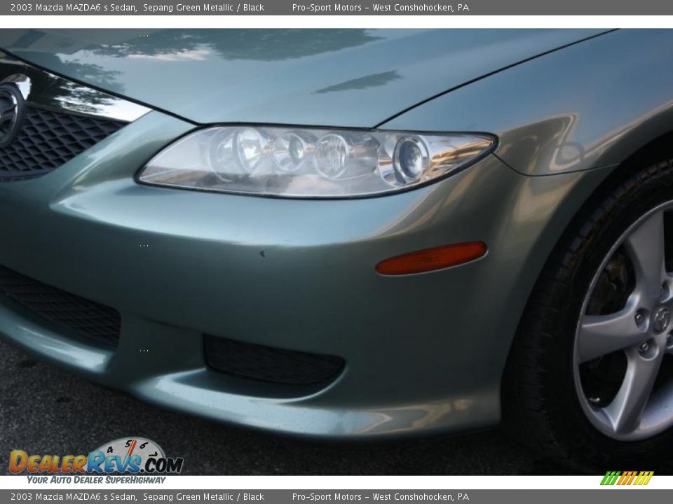 2003 Mazda MAZDA6 s Sedan Sepang Green Metallic / Black Photo #8