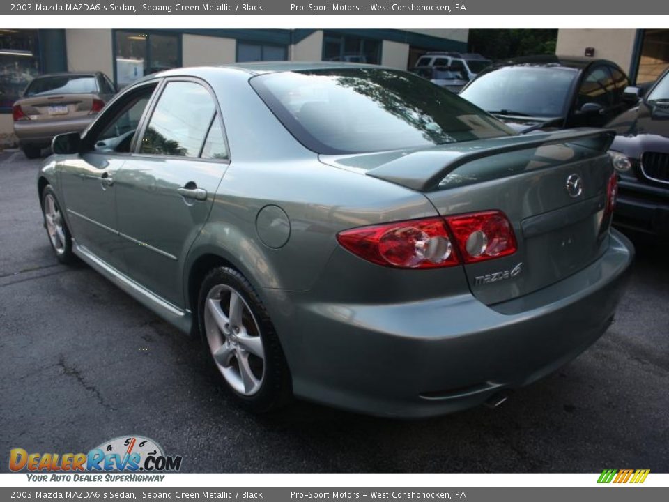 2003 Mazda MAZDA6 s Sedan Sepang Green Metallic / Black Photo #10