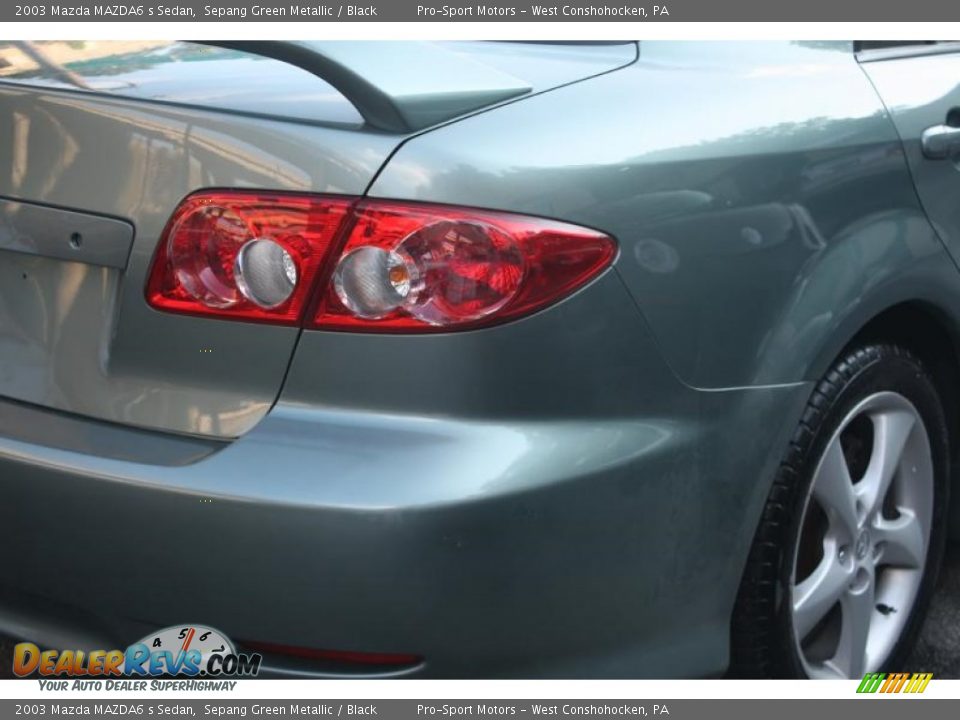 2003 Mazda MAZDA6 s Sedan Sepang Green Metallic / Black Photo #13