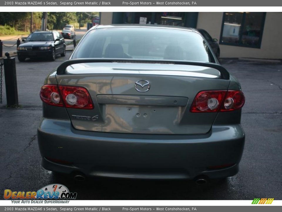 2003 Mazda MAZDA6 s Sedan Sepang Green Metallic / Black Photo #14