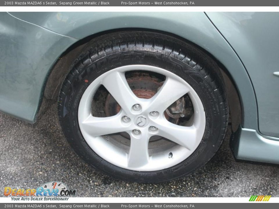 2003 Mazda MAZDA6 s Sedan Sepang Green Metallic / Black Photo #16