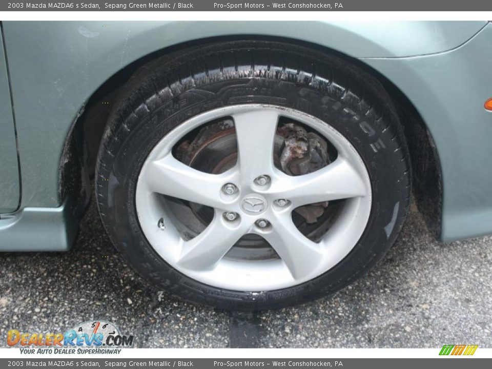 2003 Mazda MAZDA6 s Sedan Sepang Green Metallic / Black Photo #17