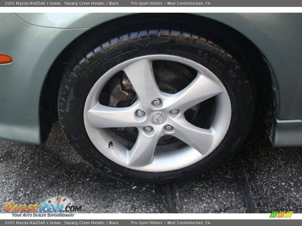 2003 Mazda MAZDA6 s Sedan Sepang Green Metallic / Black Photo #18