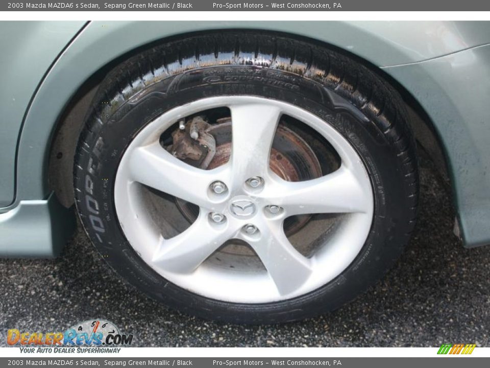 2003 Mazda MAZDA6 s Sedan Sepang Green Metallic / Black Photo #19