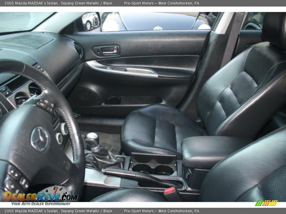 2003 Mazda MAZDA6 s Sedan Sepang Green Metallic / Black Photo #22