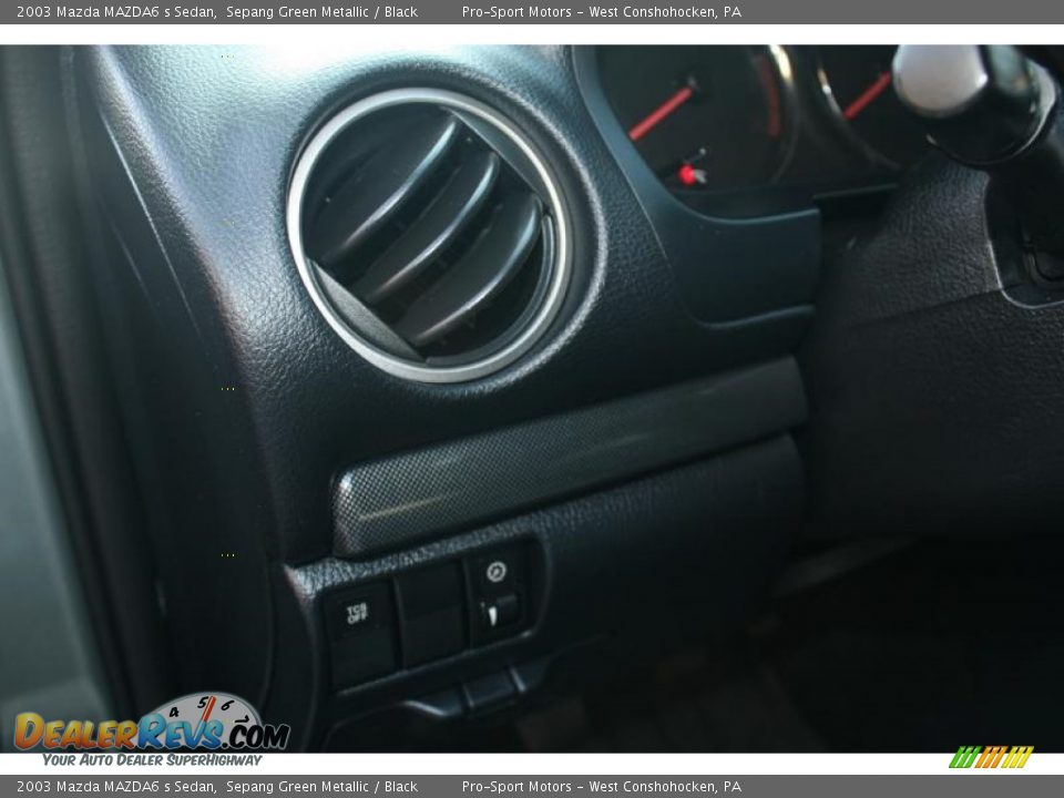 2003 Mazda MAZDA6 s Sedan Sepang Green Metallic / Black Photo #25
