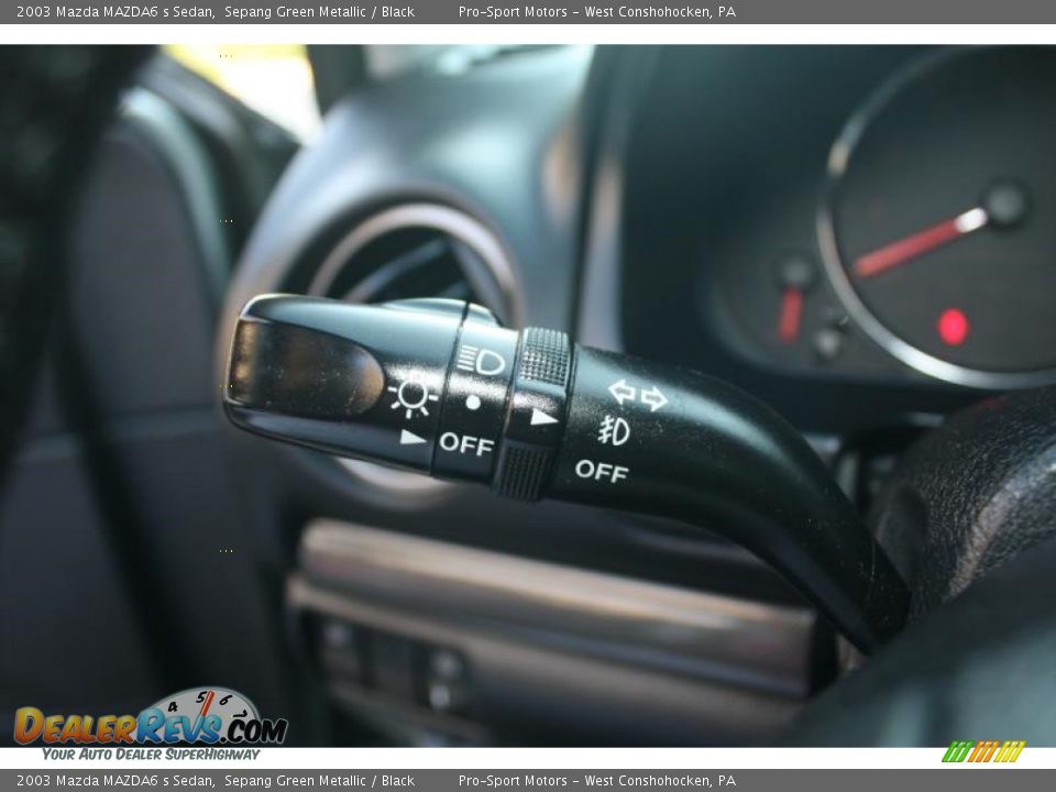 2003 Mazda MAZDA6 s Sedan Sepang Green Metallic / Black Photo #26