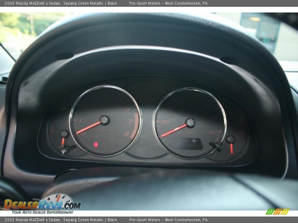 2003 Mazda MAZDA6 s Sedan Sepang Green Metallic / Black Photo #27