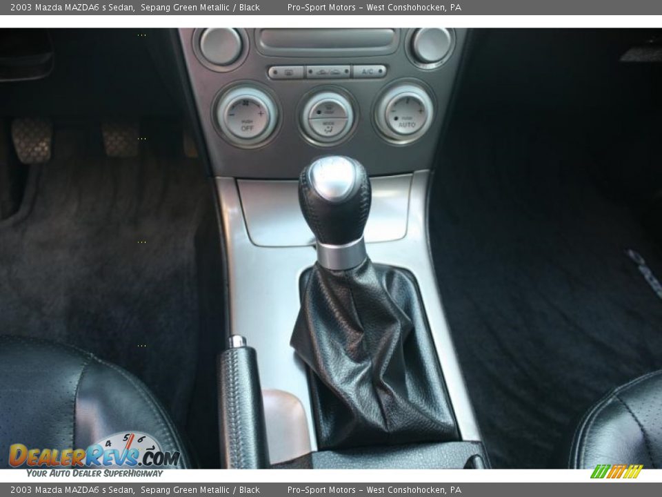 2003 Mazda MAZDA6 s Sedan Sepang Green Metallic / Black Photo #29