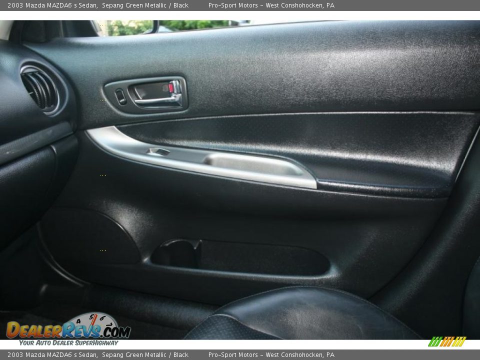 2003 Mazda MAZDA6 s Sedan Sepang Green Metallic / Black Photo #31