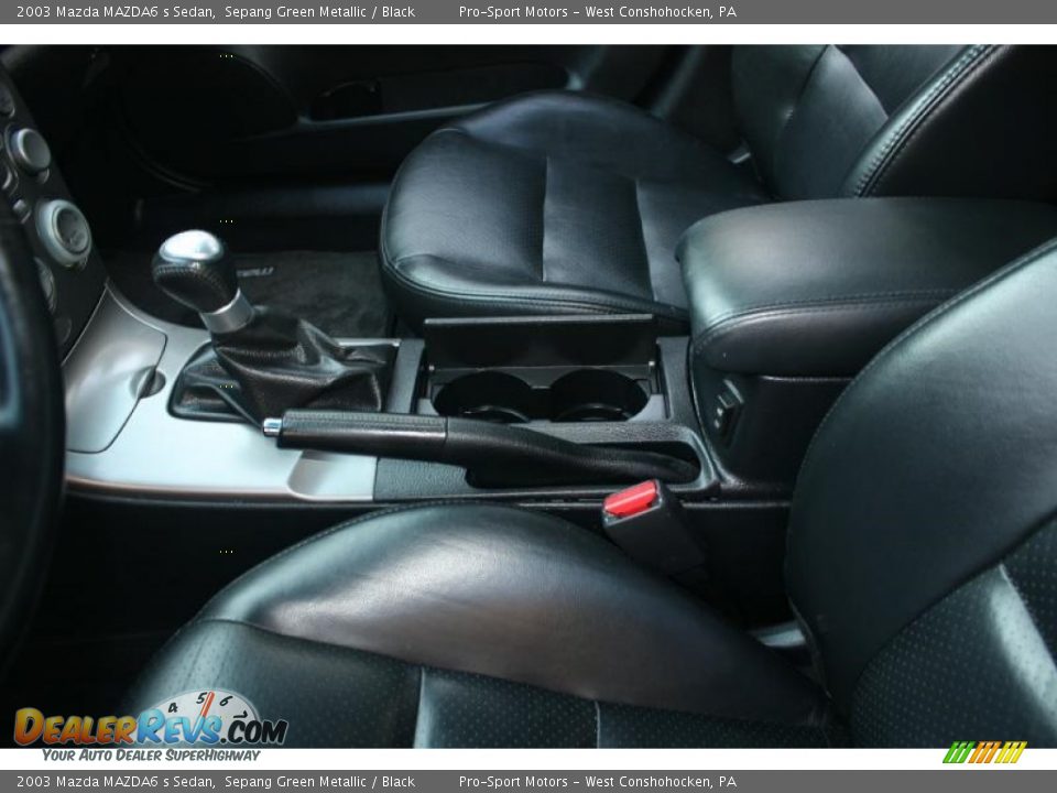 2003 Mazda MAZDA6 s Sedan Sepang Green Metallic / Black Photo #33