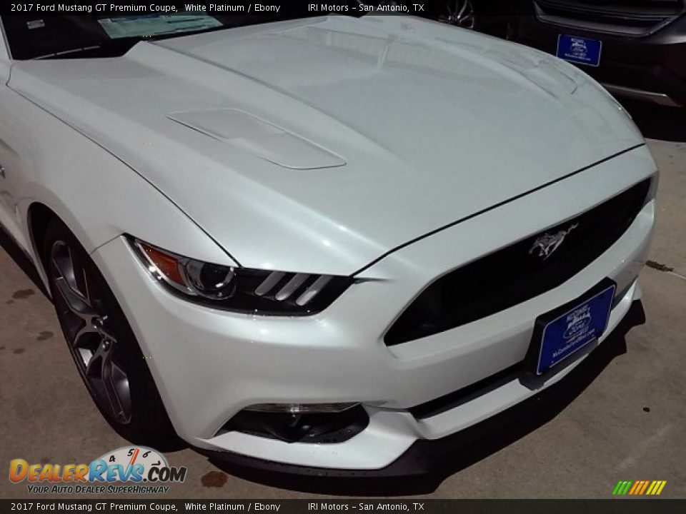 2017 Ford Mustang GT Premium Coupe White Platinum / Ebony Photo #28