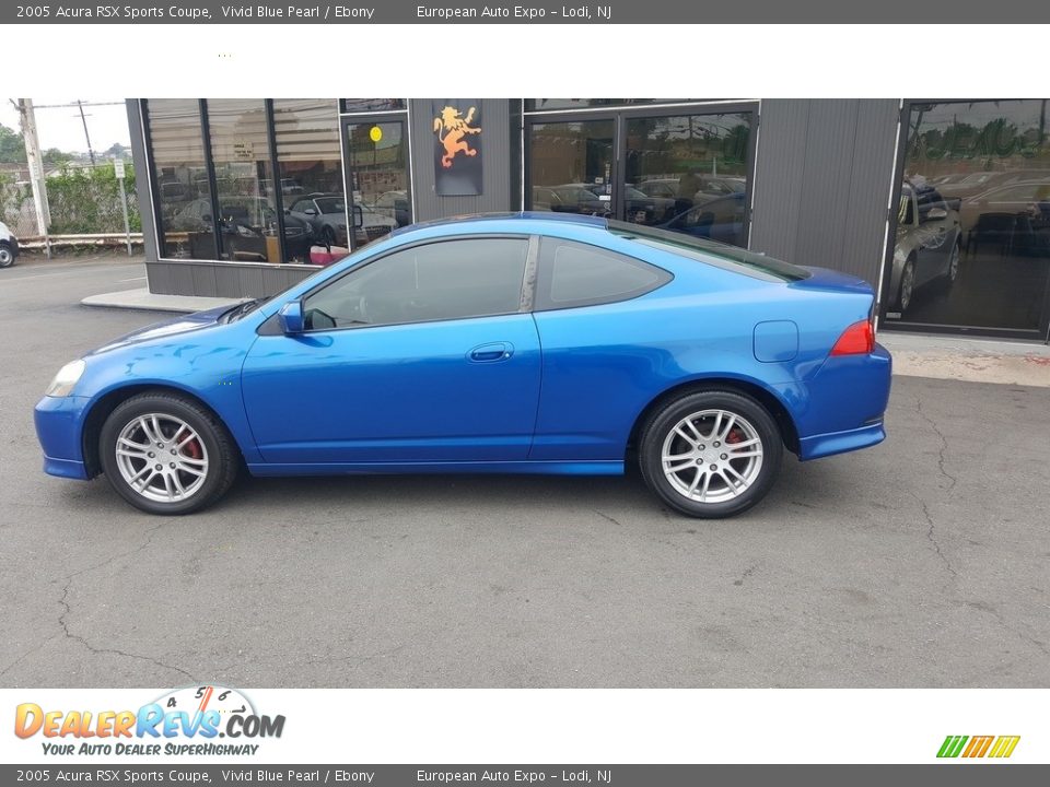 2005 Acura RSX Sports Coupe Vivid Blue Pearl / Ebony Photo #6