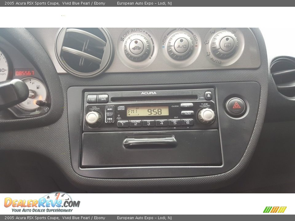 2005 Acura RSX Sports Coupe Vivid Blue Pearl / Ebony Photo #12