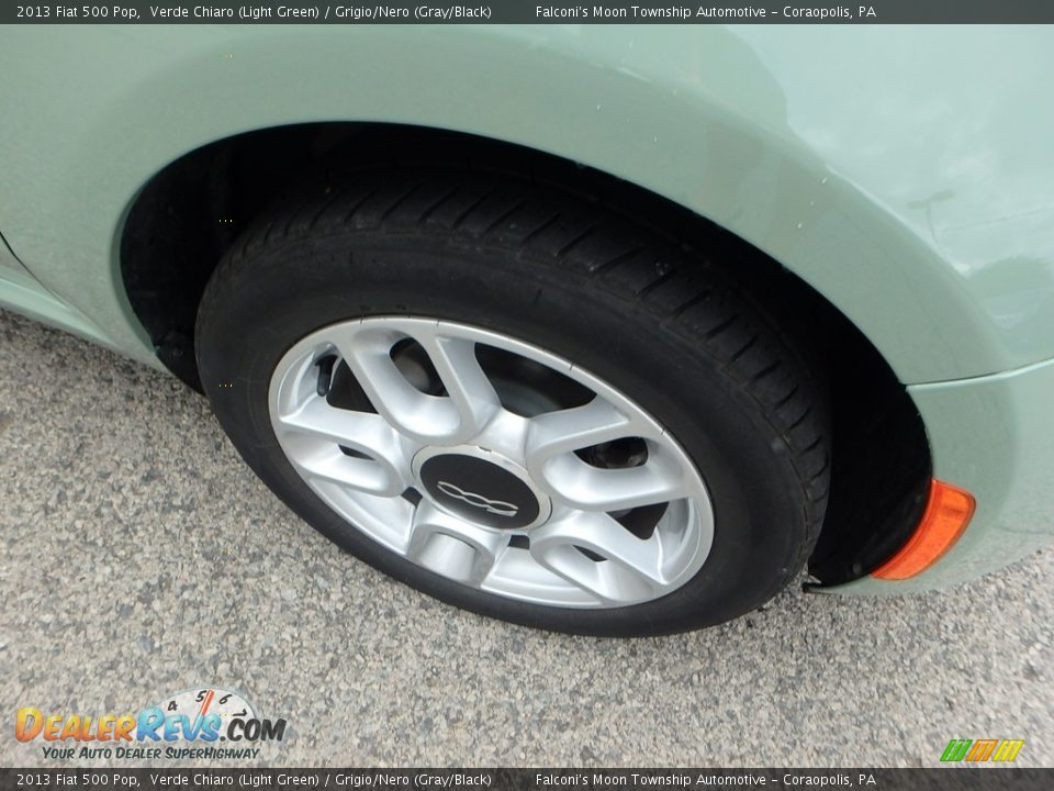 2013 Fiat 500 Pop Verde Chiaro (Light Green) / Grigio/Nero (Gray/Black) Photo #9