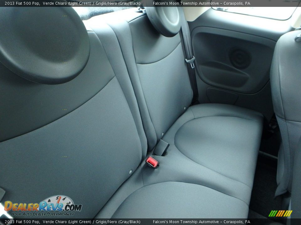 2013 Fiat 500 Pop Verde Chiaro (Light Green) / Grigio/Nero (Gray/Black) Photo #11