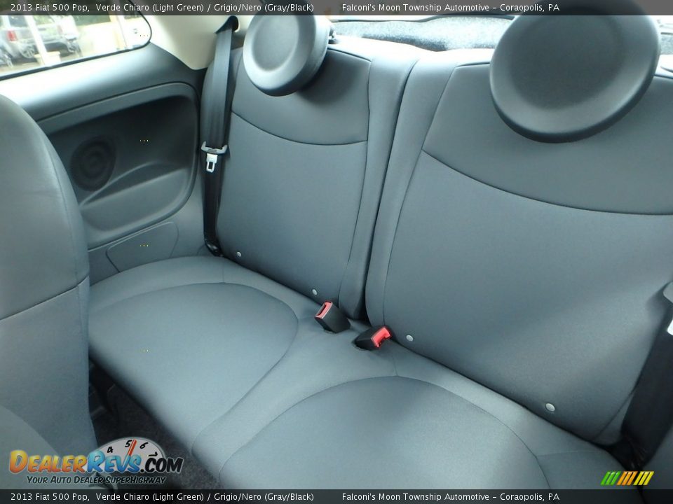 2013 Fiat 500 Pop Verde Chiaro (Light Green) / Grigio/Nero (Gray/Black) Photo #13