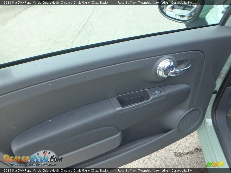 2013 Fiat 500 Pop Verde Chiaro (Light Green) / Grigio/Nero (Gray/Black) Photo #15