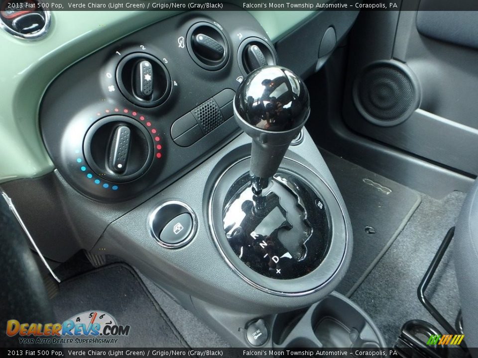 2013 Fiat 500 Pop Verde Chiaro (Light Green) / Grigio/Nero (Gray/Black) Photo #16