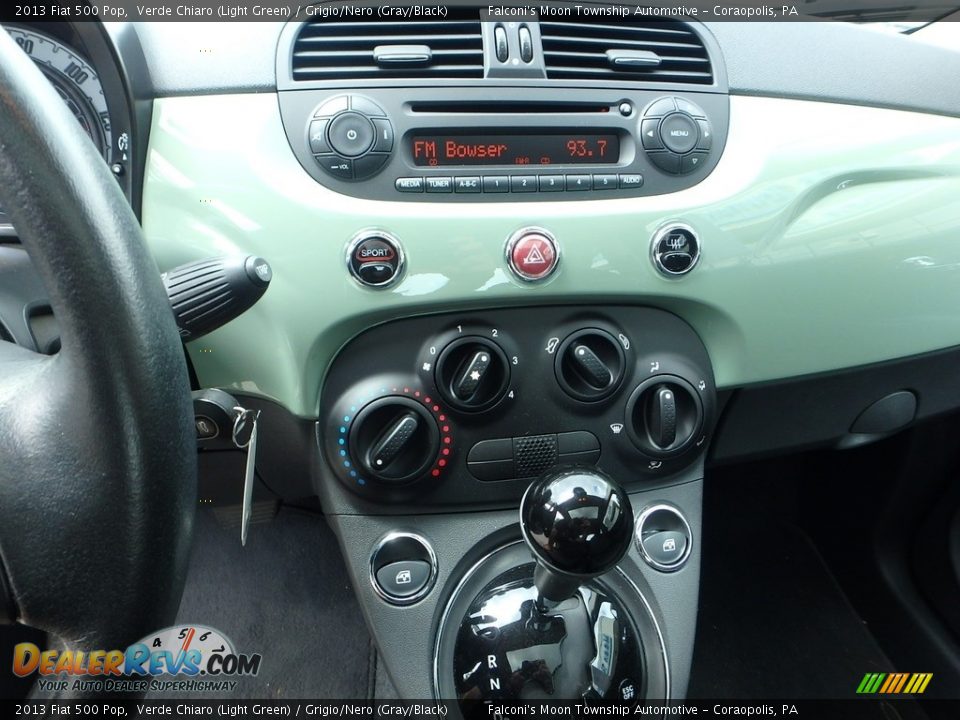 2013 Fiat 500 Pop Verde Chiaro (Light Green) / Grigio/Nero (Gray/Black) Photo #18