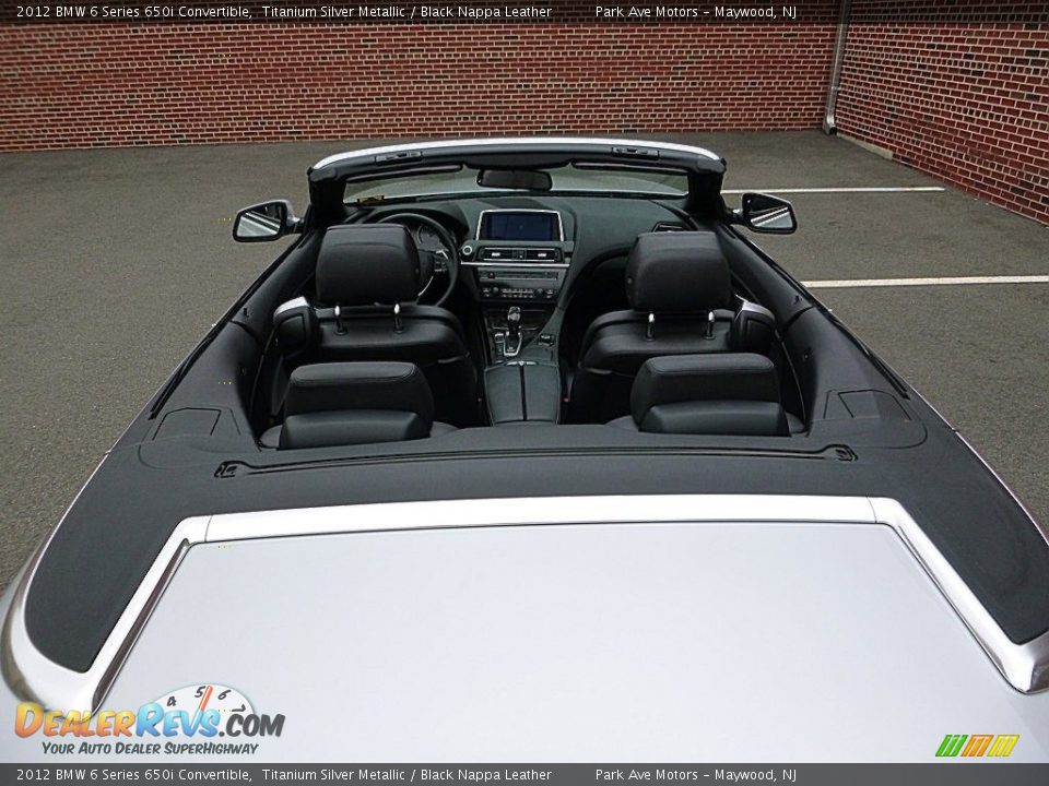 2012 BMW 6 Series 650i Convertible Titanium Silver Metallic / Black Nappa Leather Photo #12