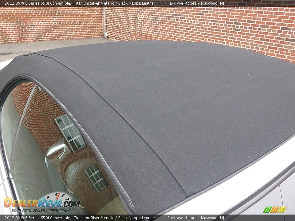 2012 BMW 6 Series 650i Convertible Titanium Silver Metallic / Black Nappa Leather Photo #15