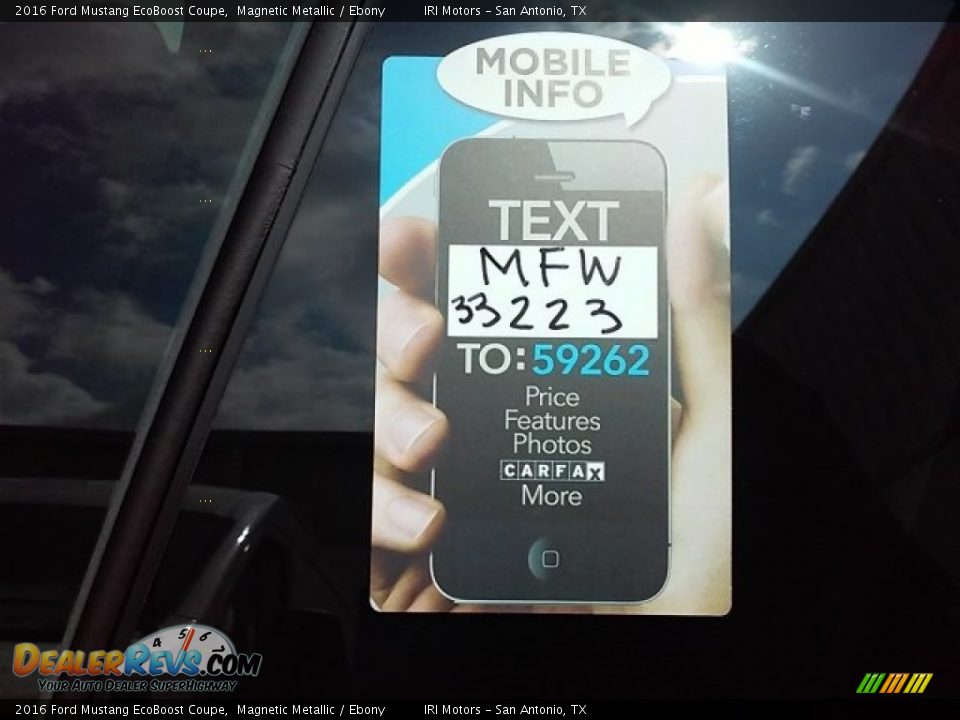 Dealer Info of 2016 Ford Mustang EcoBoost Coupe Photo #2