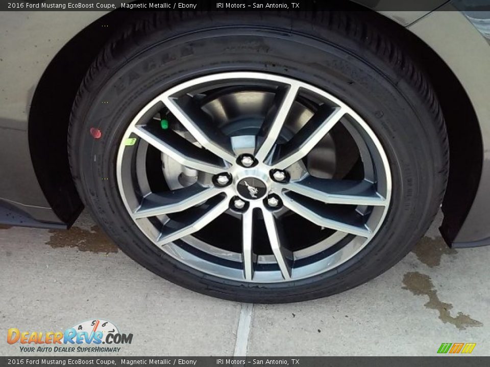 2016 Ford Mustang EcoBoost Coupe Magnetic Metallic / Ebony Photo #4