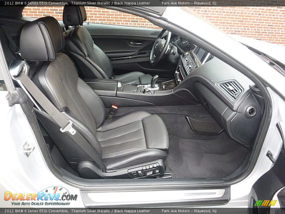 2012 BMW 6 Series 650i Convertible Titanium Silver Metallic / Black Nappa Leather Photo #23