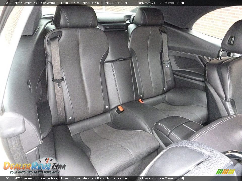 2012 BMW 6 Series 650i Convertible Titanium Silver Metallic / Black Nappa Leather Photo #24
