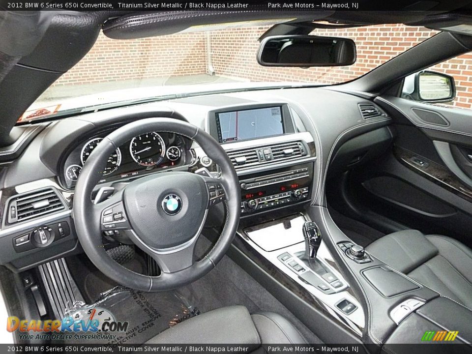 2012 BMW 6 Series 650i Convertible Titanium Silver Metallic / Black Nappa Leather Photo #26