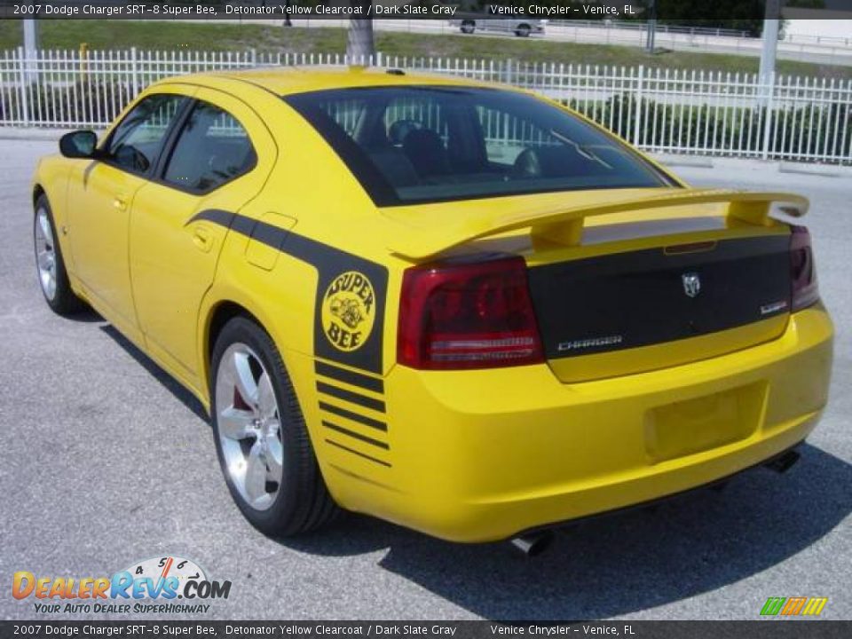 2007 Dodge Charger SRT-8 Super Bee Detonator Yellow Clearcoat / Dark Slate Gray Photo #4