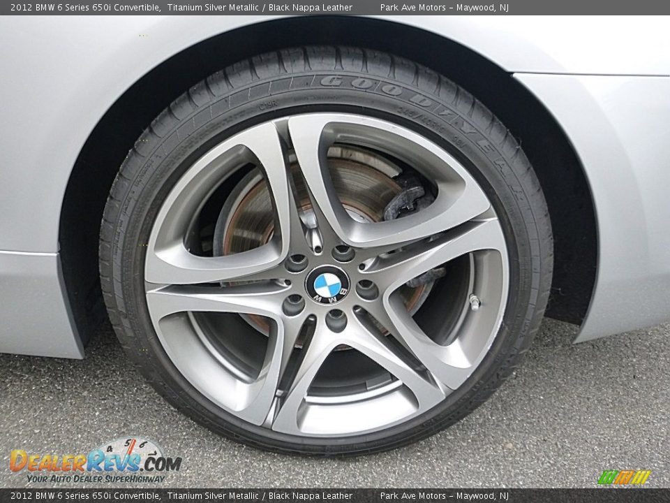 2012 BMW 6 Series 650i Convertible Titanium Silver Metallic / Black Nappa Leather Photo #32