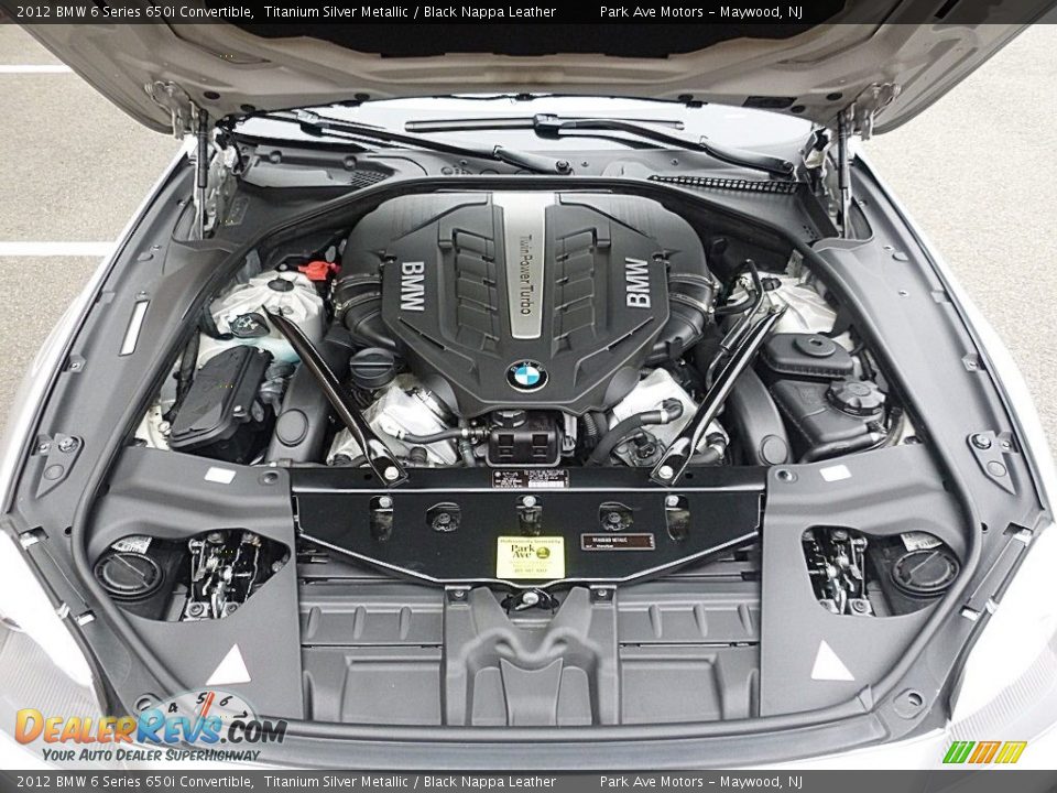 2012 BMW 6 Series 650i Convertible Titanium Silver Metallic / Black Nappa Leather Photo #33