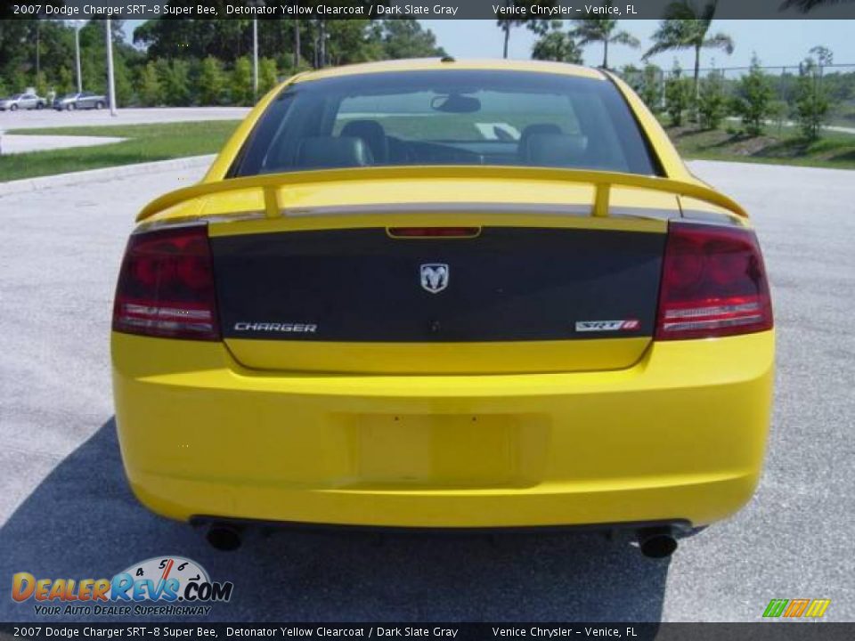 2007 Dodge Charger SRT-8 Super Bee Detonator Yellow Clearcoat / Dark Slate Gray Photo #5