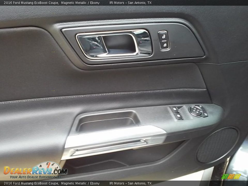 2016 Ford Mustang EcoBoost Coupe Magnetic Metallic / Ebony Photo #21