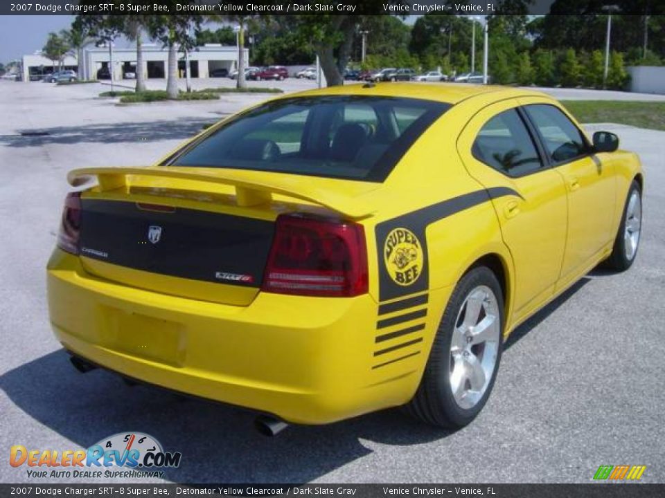 2007 Dodge Charger SRT-8 Super Bee Detonator Yellow Clearcoat / Dark Slate Gray Photo #6