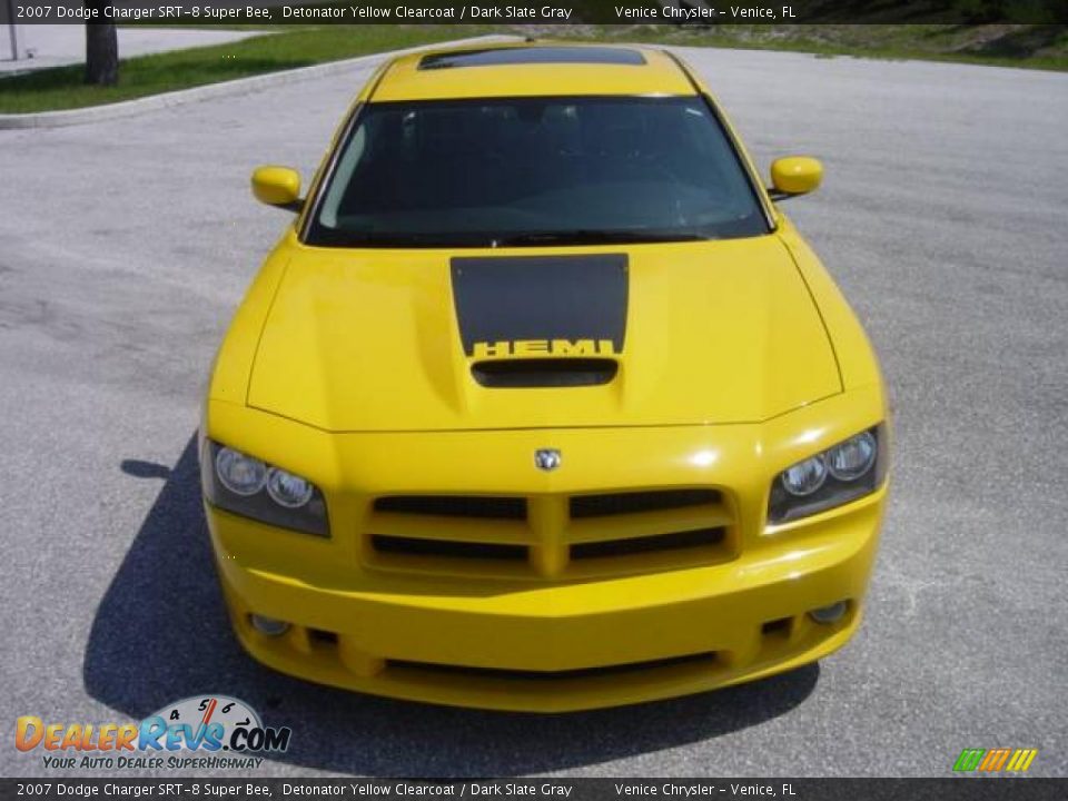 2007 Dodge Charger SRT-8 Super Bee Detonator Yellow Clearcoat / Dark Slate Gray Photo #8