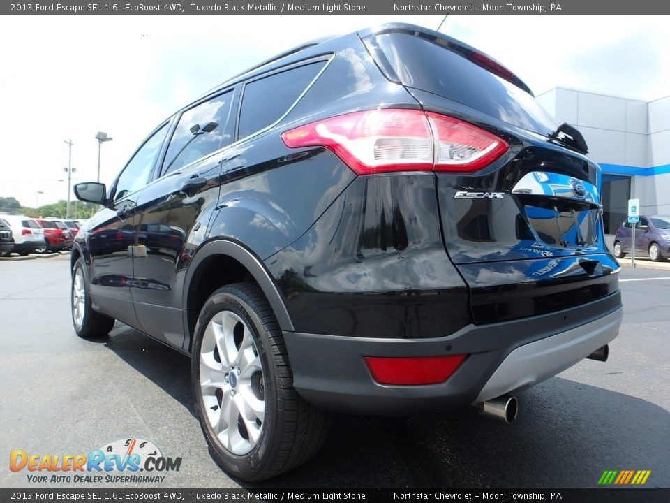 2013 Ford Escape SEL 1.6L EcoBoost 4WD Tuxedo Black Metallic / Medium Light Stone Photo #5