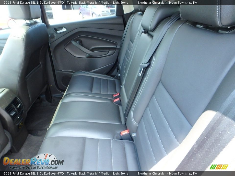 2013 Ford Escape SEL 1.6L EcoBoost 4WD Tuxedo Black Metallic / Medium Light Stone Photo #21