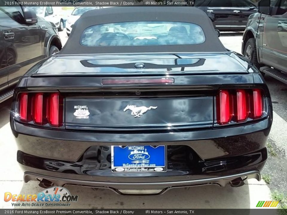 2016 Ford Mustang EcoBoost Premium Convertible Shadow Black / Ebony Photo #30
