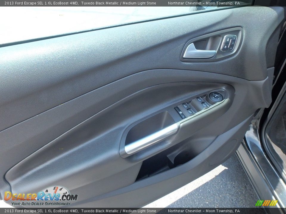 2013 Ford Escape SEL 1.6L EcoBoost 4WD Tuxedo Black Metallic / Medium Light Stone Photo #24