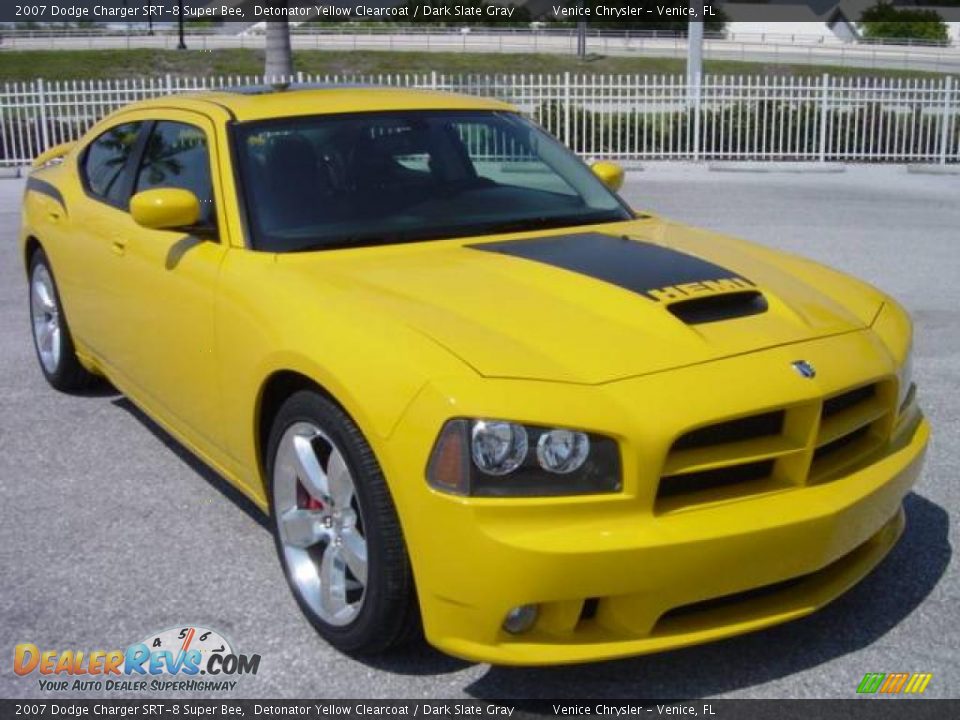 2007 Dodge Charger SRT-8 Super Bee Detonator Yellow Clearcoat / Dark Slate Gray Photo #34