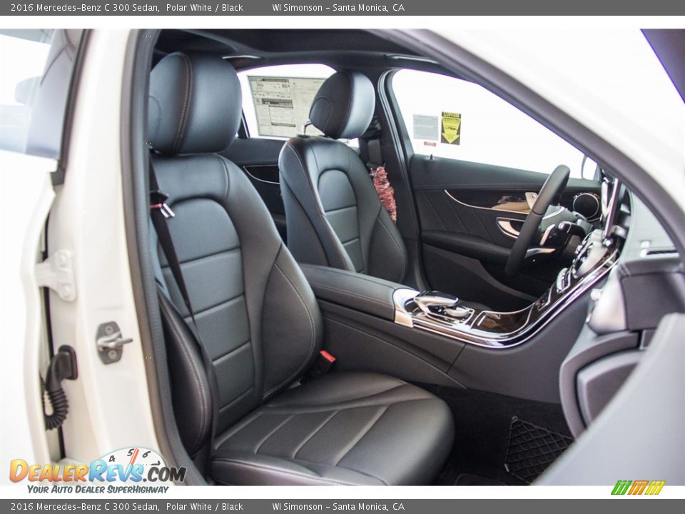 2016 Mercedes-Benz C 300 Sedan Polar White / Black Photo #2