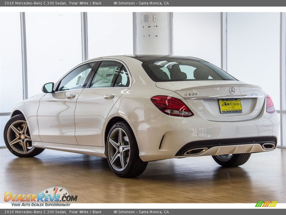 2016 Mercedes-Benz C 300 Sedan Polar White / Black Photo #3