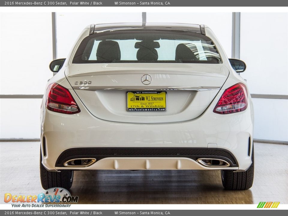 2016 Mercedes-Benz C 300 Sedan Polar White / Black Photo #4